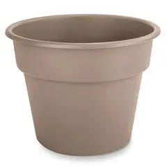 CASA BONITA - Macetero de Plástico 28.4x22.2 cm Taupe