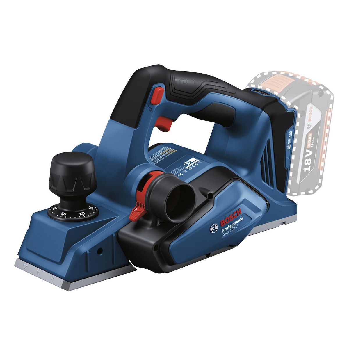 BOSCH - Cepillo inalámbrico 18V sin batería
