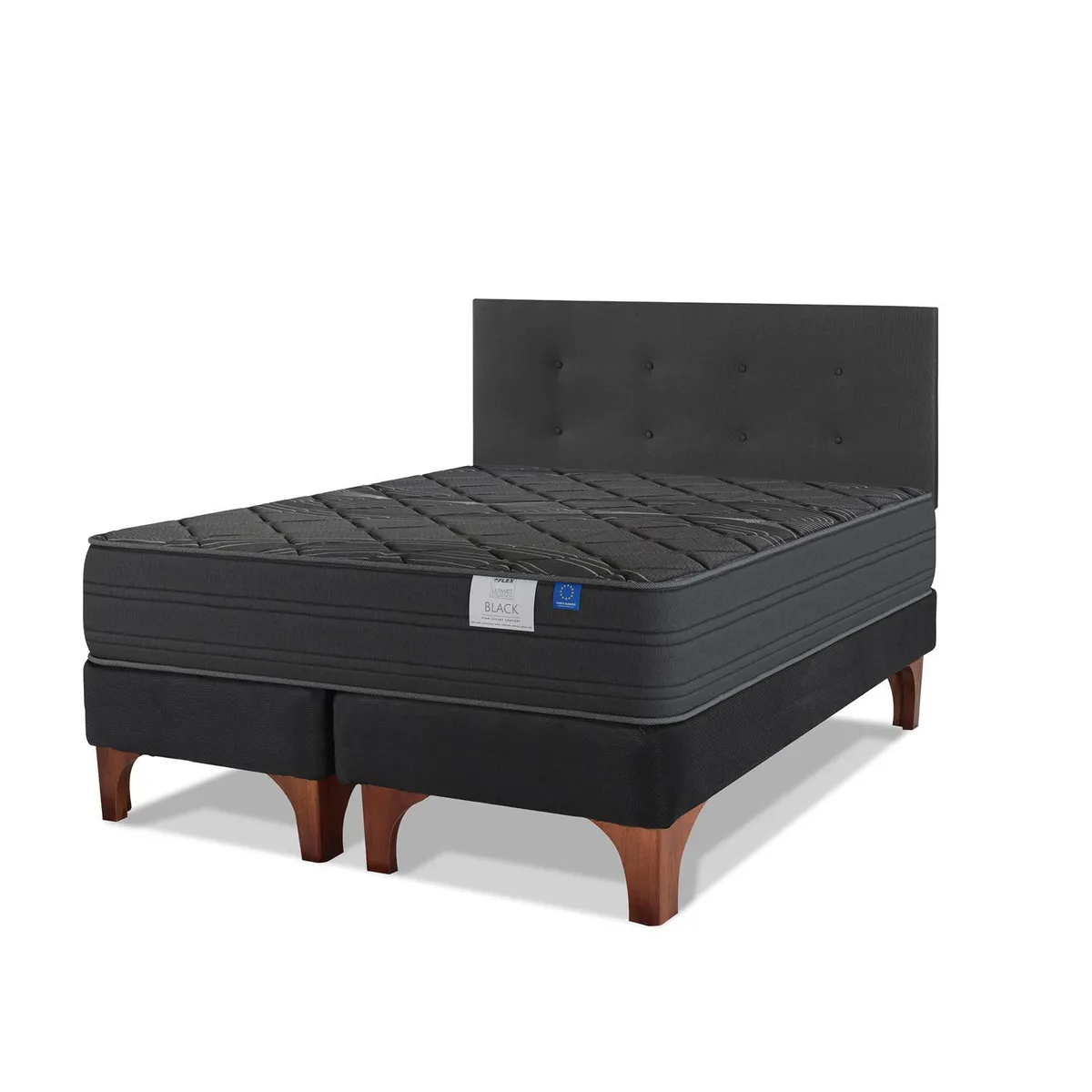 FLEX - Cama King Europea Black Grafito