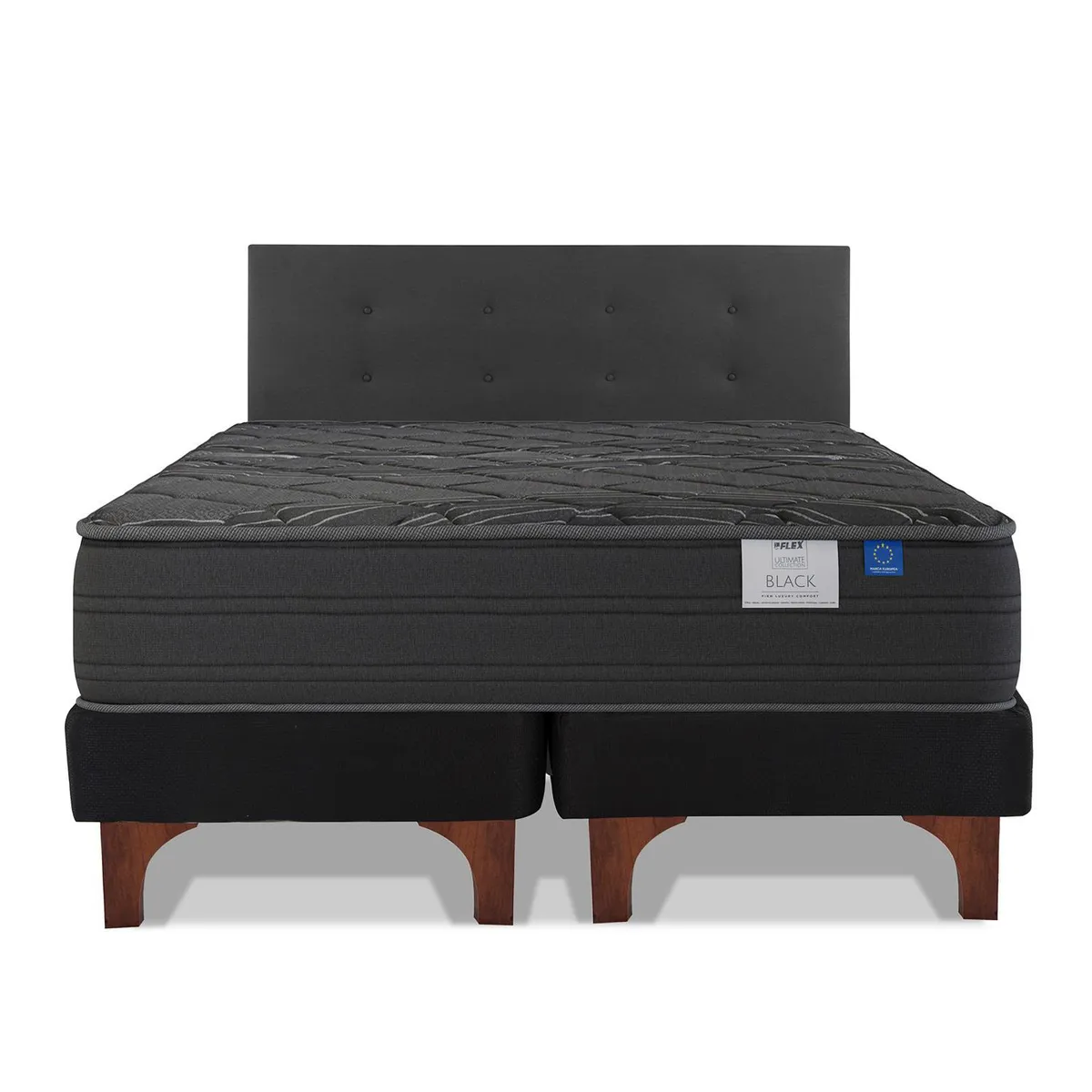 FLEX - Cama King Europea Black Grafito