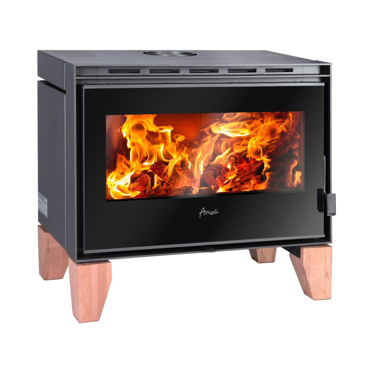 AMESTI - Estufa Leña Palladio Wooden Grafito