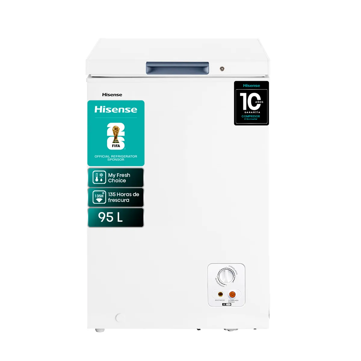 HISENSE - Freezer Horizontal 95 Litros Blanco FT125D4AW1