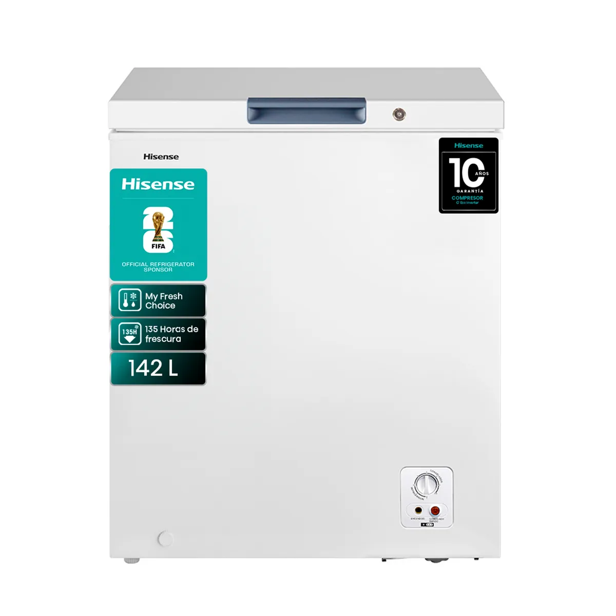 HISENSE - Freezer Horizontal 142 Litros Blanco FC184D4AW1