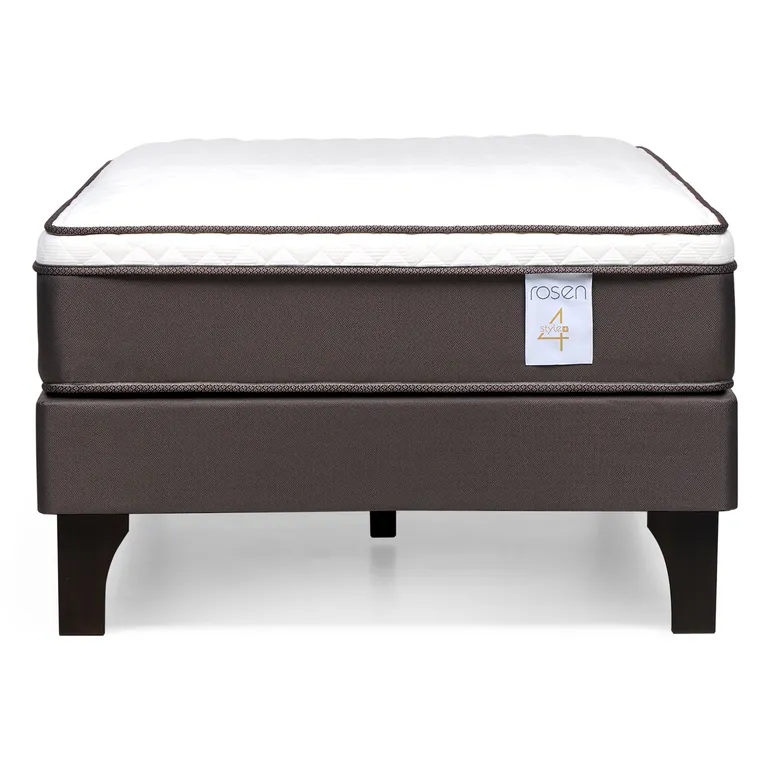 ROSEN Cama 1.5 plazas de Estructura New style 4 Café