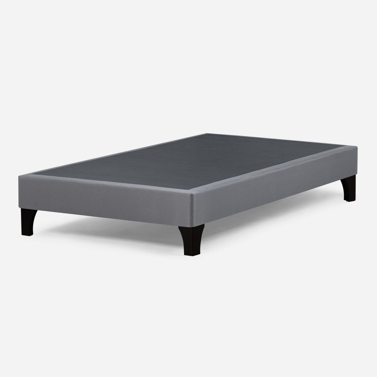 ROSEN - Set Base Cama Gris 1 plaza Café