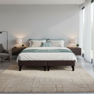 Imagen 2 del producto Set Base Cama Moro 2 plazas Café