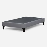 Set Base Cama Gris 1.5 plazas Café