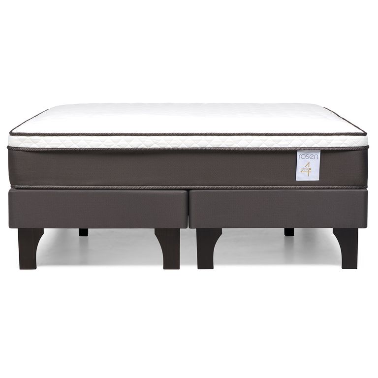 ROSEN Cama King de Estructura New style 4 Café