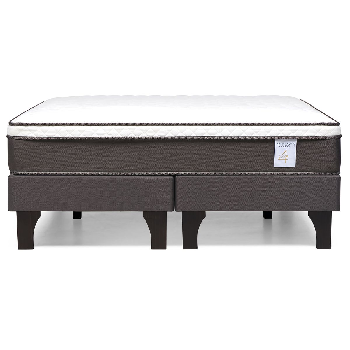 ROSEN - Cama King de Estructura New style 4 Café