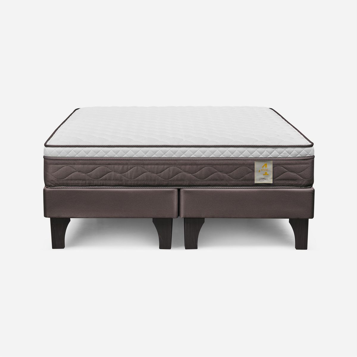 ROSEN - Cama King de Estructura New style 4 Café