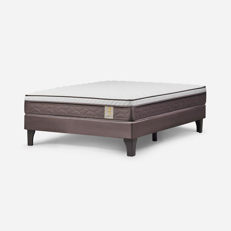 ROSEN - Cama New style 4 2 plazas Café