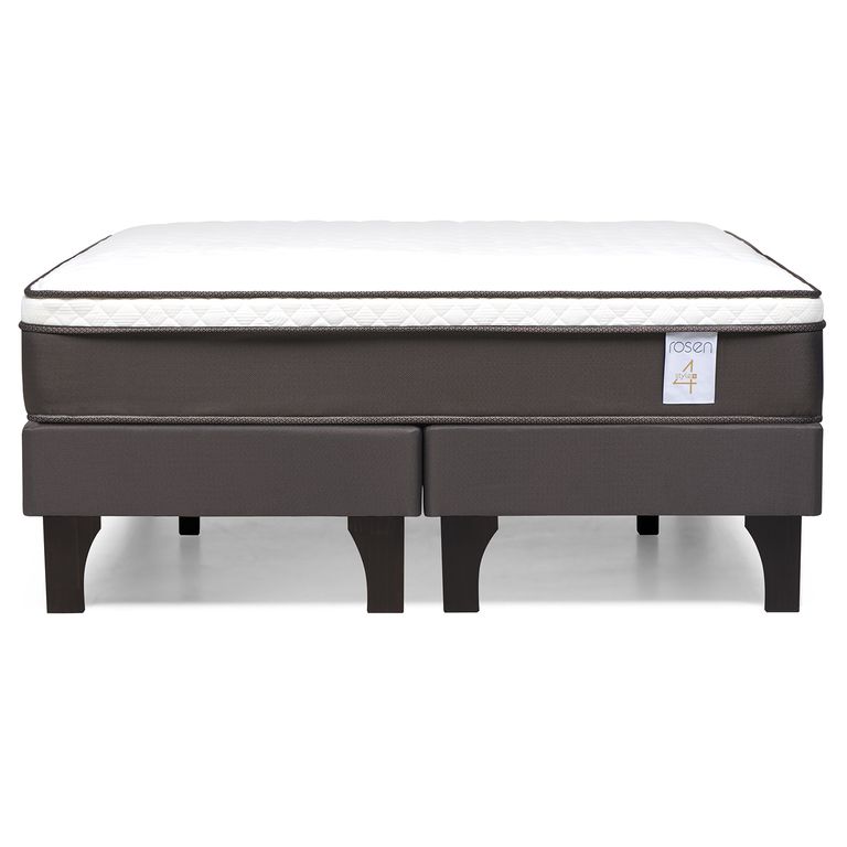 ROSEN Cama 2 plazas de Estructura New style 4 Café