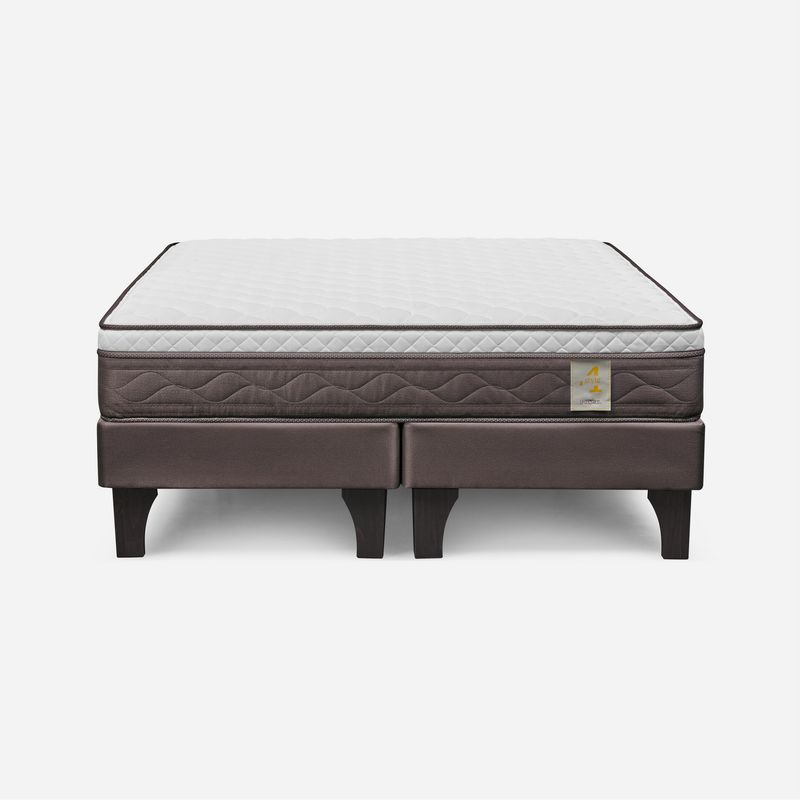 ROSEN - Cama New style 4 2 plazas Café