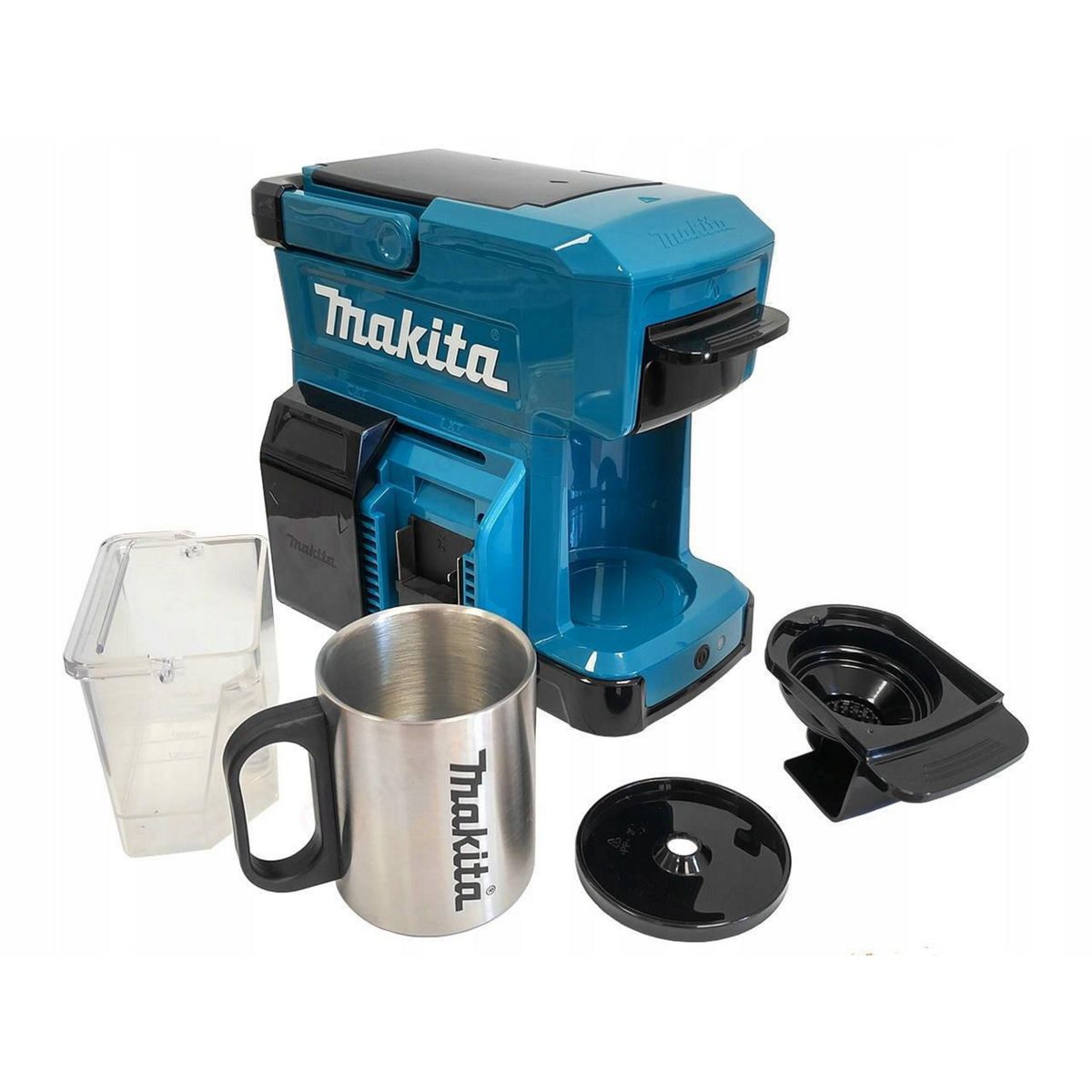 MAKITA - Cafetera Inalámbrica 240 ml 360 W Turquesa/ Negro