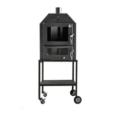 ALCAZAR - Horno a Leña Grand con Base Gris Acero