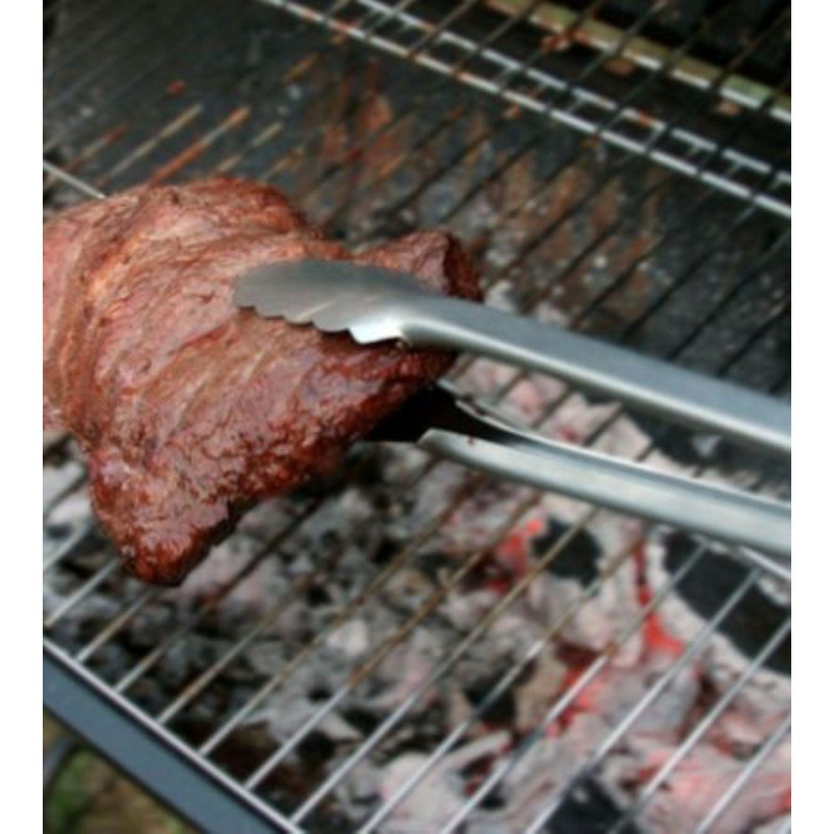 GRILLTECH - Tenaza larga inoxidable parrillera