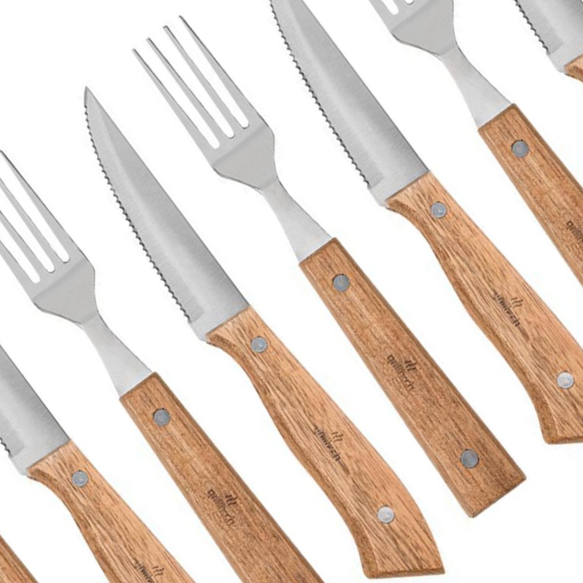 GRILLTECH - Set 4 cuchillo / 4 tenedores para carne