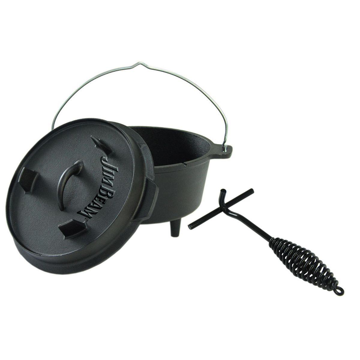 JIM BEAM - Olla de Fierro 35 cm 3.3 l Negro JB0220