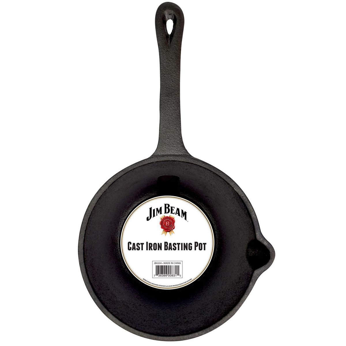 JIM BEAM - Olla de Fierro 16.5 cm 1 l Negro JB0204