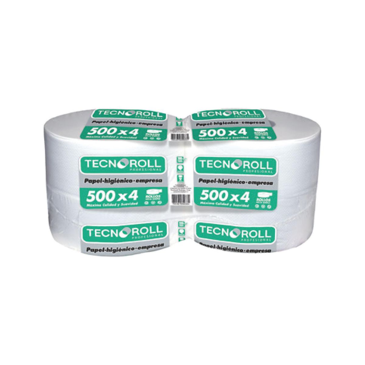 TECNOROLL - Papel Higiénico Hoja sencilla 2000 Rollos x 500 m
