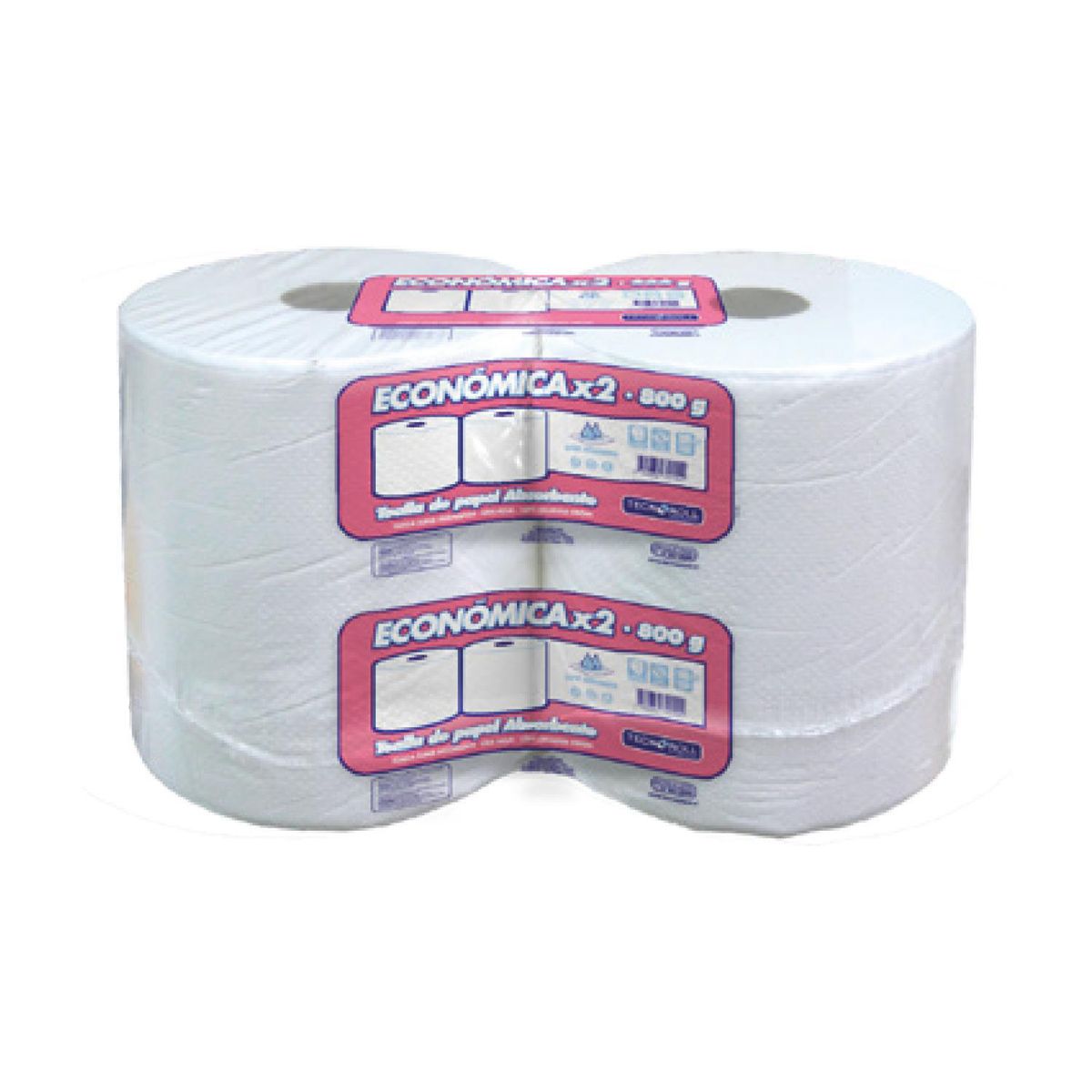 TECNOROLL - Pack 2 Toallas de Tecnoroll Hoja Simple 1.6 Kg