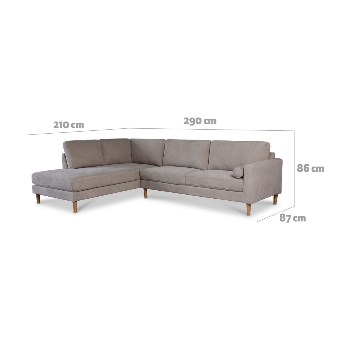 CIC - Sofá 5 cuerpos Belfast 290x86x87 cm Arena