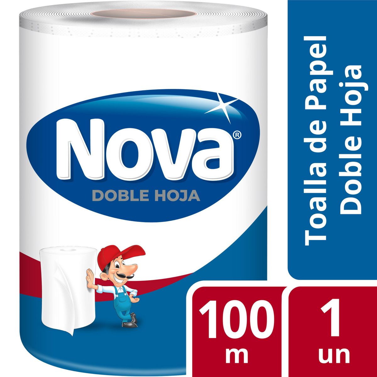 NOVA - Toalla Nova Rollo Gigante Doble Hoja 100 metros para Cocina