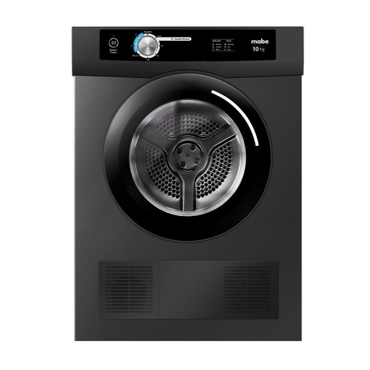 MABE - Secadora de Ropa 10 kg Carga Frontal con Evacuación Diamond gray SEM010VDCL0