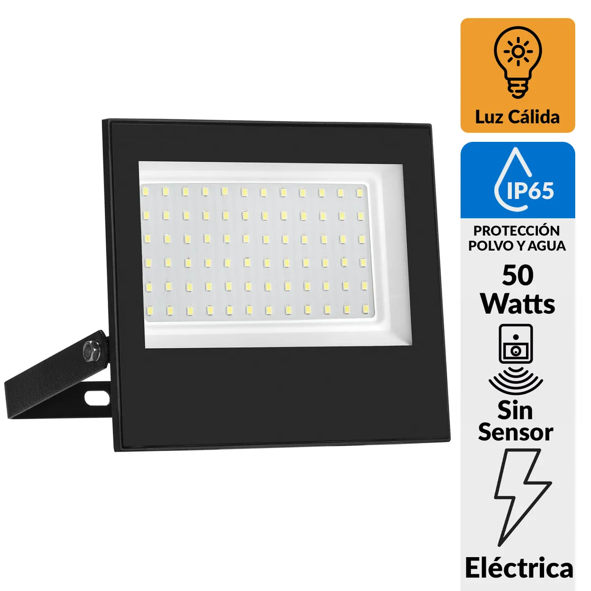HALUX - Reflector Led 50 W IP 65 5000 lm Luz Cálida