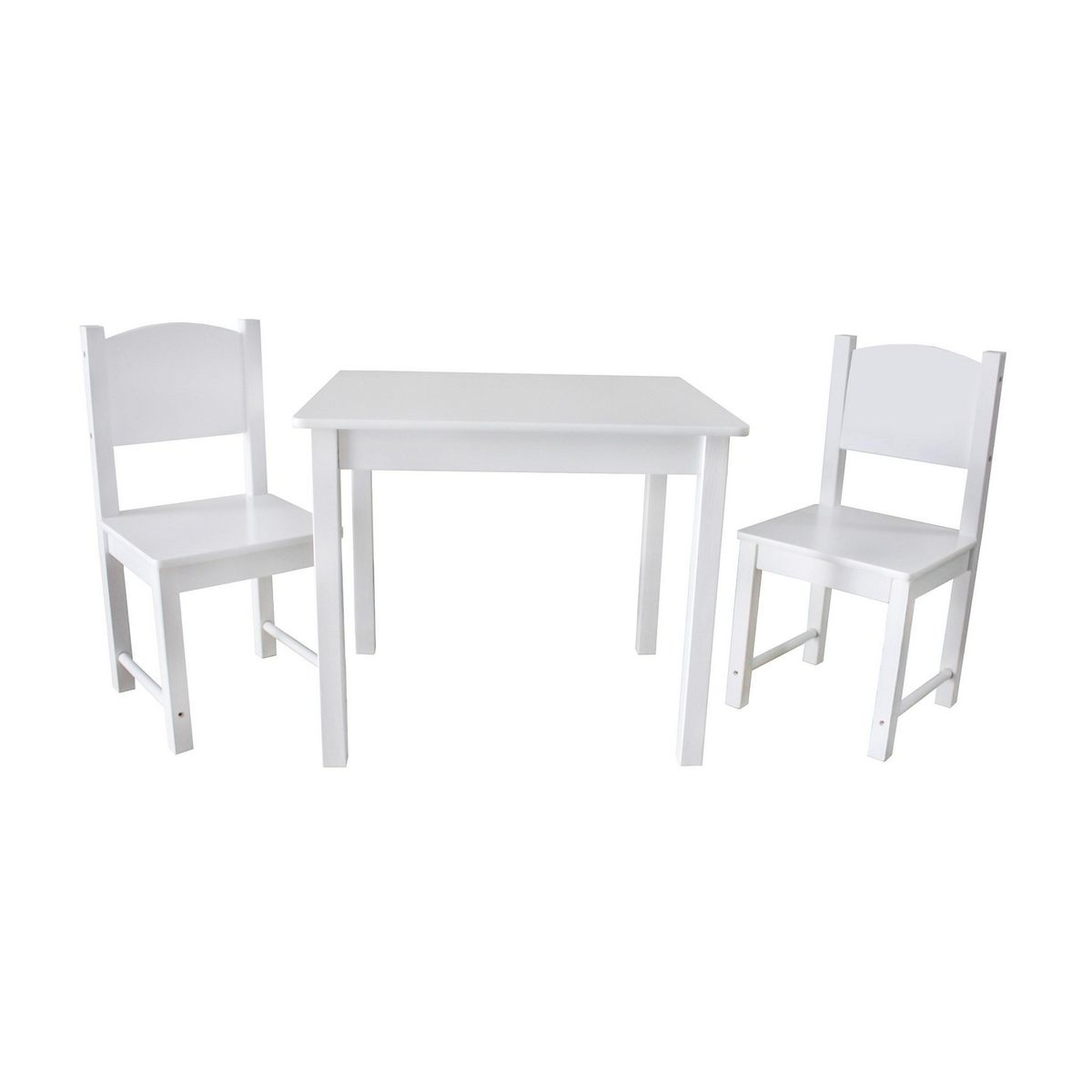 KIDSCOOL - Mesa con 2 Sillas Kids Blanco 51x50x60 cm