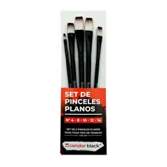 CONDOR - Set Pinceles Planos
