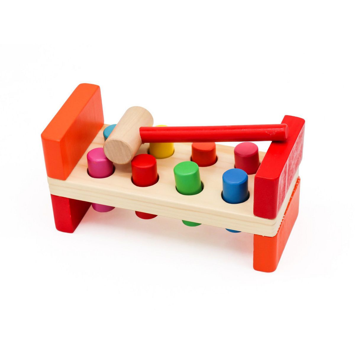 KIDSCOOL - Juguete Didáctico Montessori Martillo Color