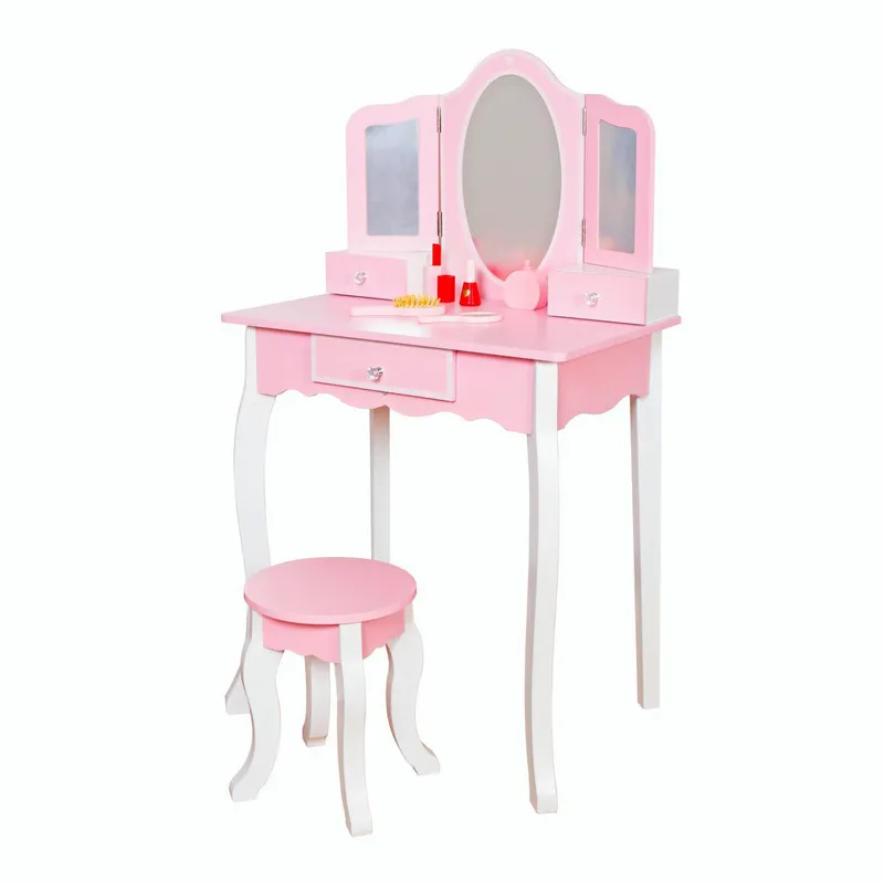 KIDSCOOL - Tocador rosado vintage Lulú