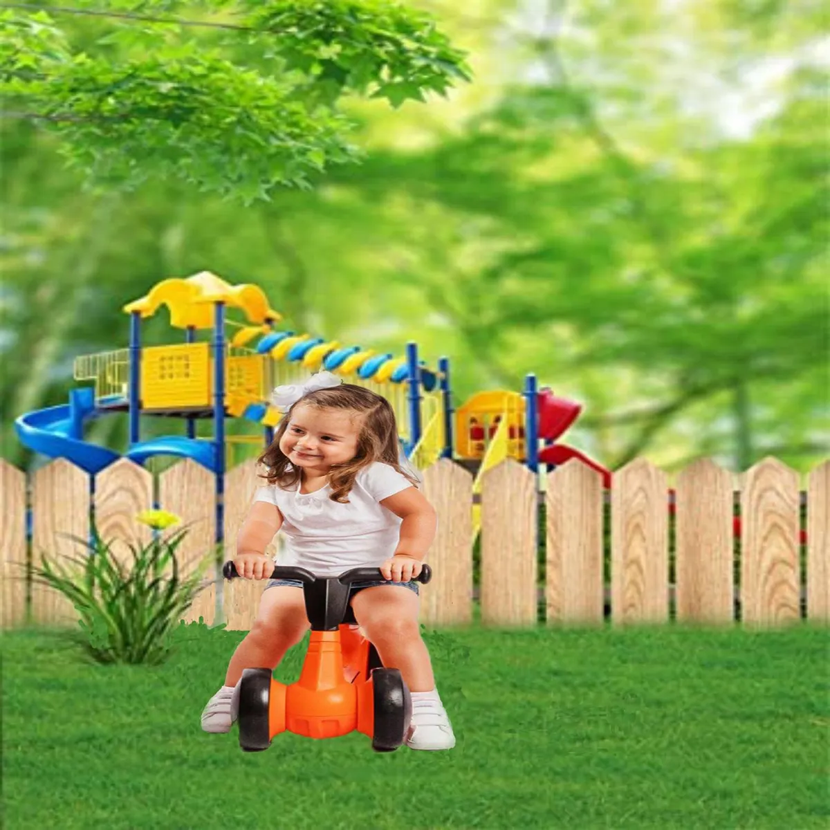 KIDSCOOL - Triciclo Miini Bike Naranjo Desde 1 año