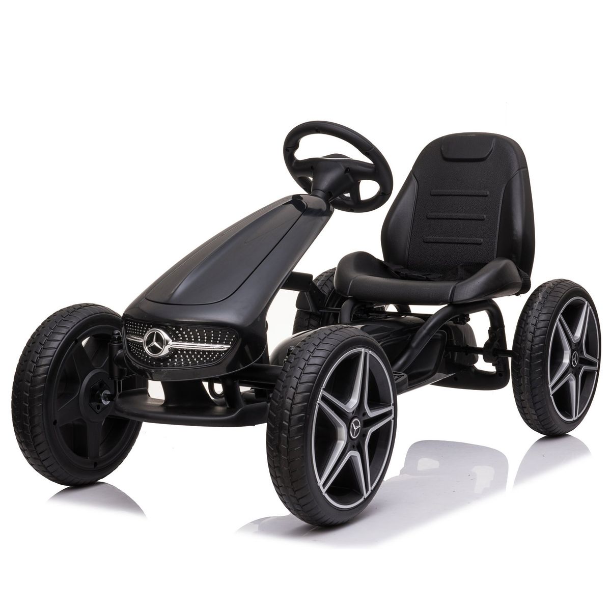 KIDSCOOL - Go Kart Mercedes Benz Negro Desde 3 años