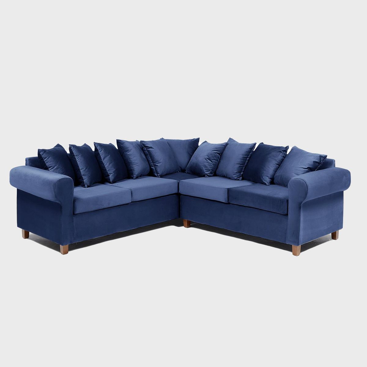INTERMUEBLES - Sofá Seccional 5 cuerpos Asturias 248x93x244 cm Azul