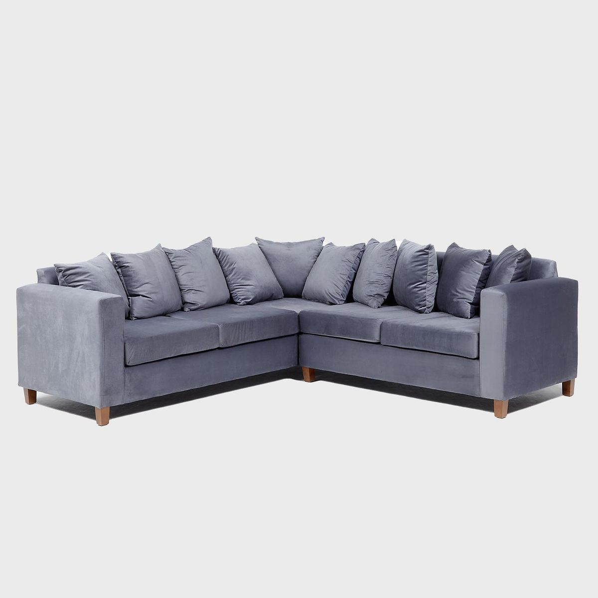 INTERMUEBLES - Sofá Seccional 5 cuerpos Malaga 240x93x245 cm Gris