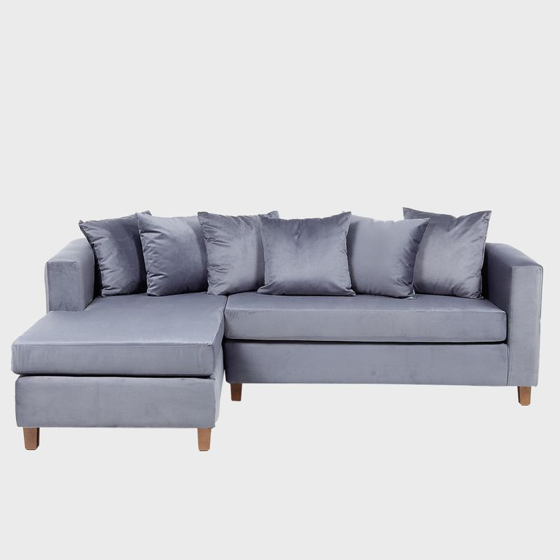 INNOVAMUEBLES - Sofá Seccional 4 cuerpos Malaga 171x87x245 cm Gris