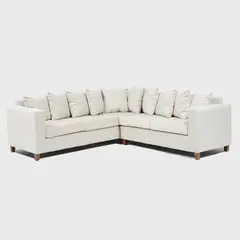 INTERMUEBLES - Sofá Seccional 4 cuerpos Malaga 240x93x245 cm Beige