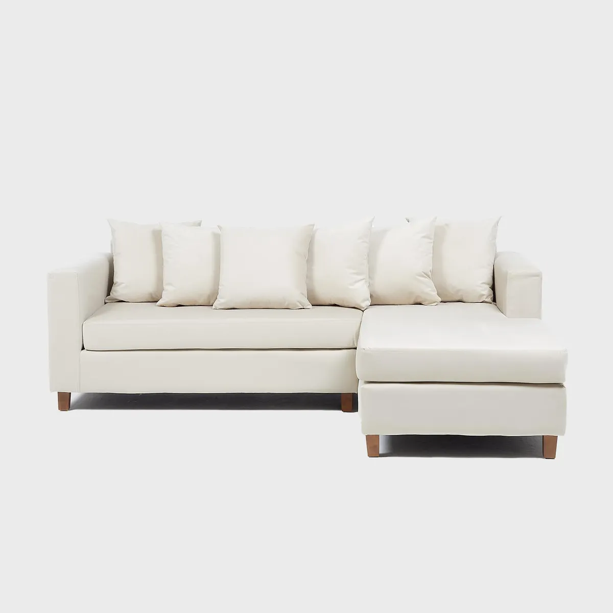 INTERMUEBLES - Sofá Seccional 4 cuerpos Malaga 171x87x245 cm Beige