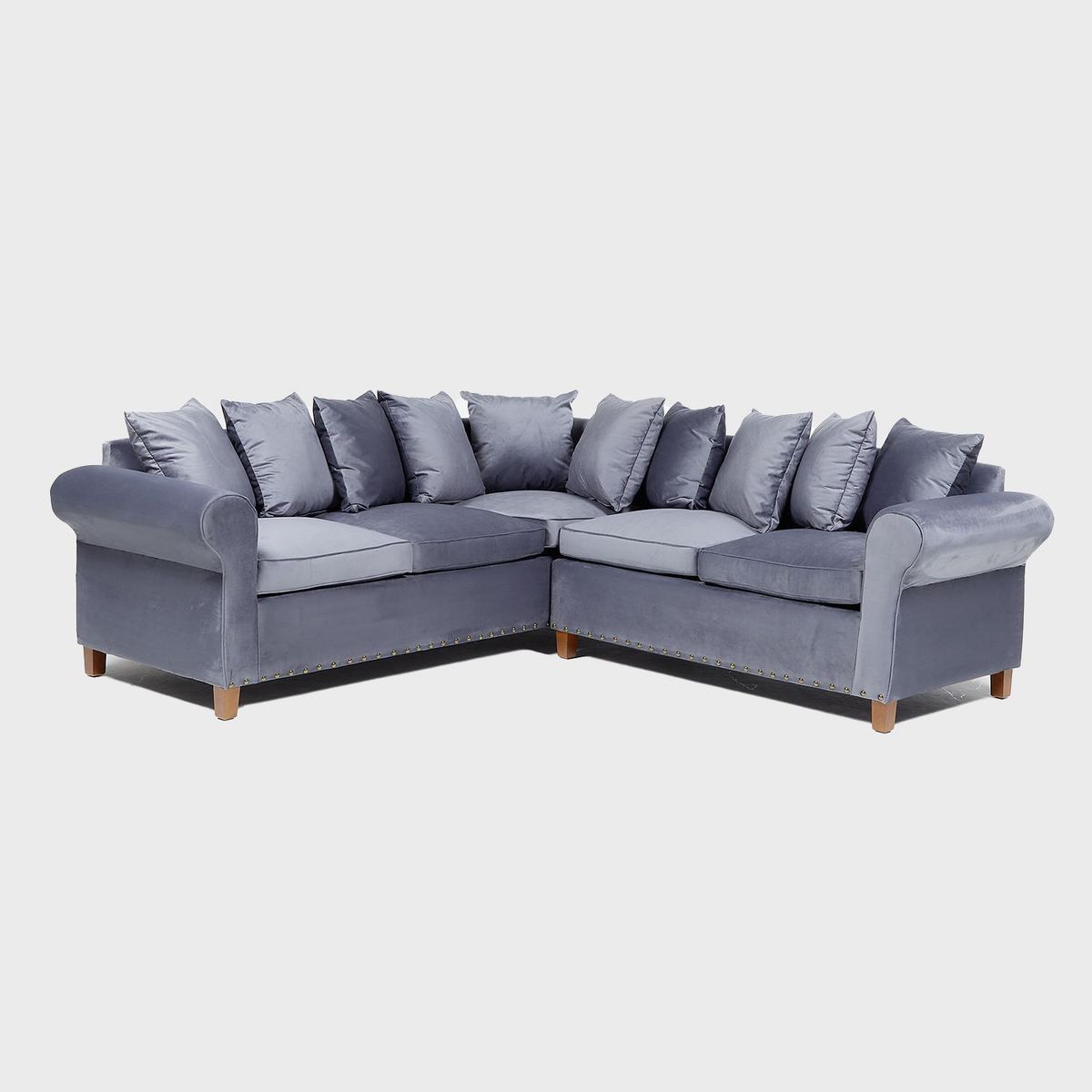 INTERMUEBLES - Sofá Seccional 5 cuerpos Toledo 247x97x248 cm Gris