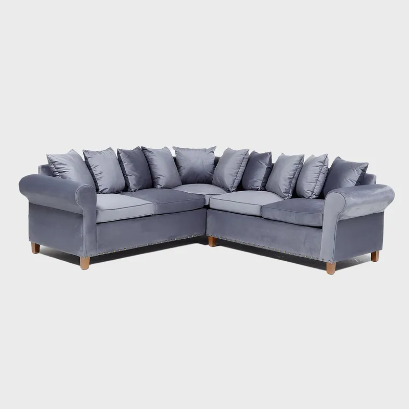 INNOVAMUEBLES - Sofá Seccional 5 cuerpos Toledo 247x97x248 cm Gris