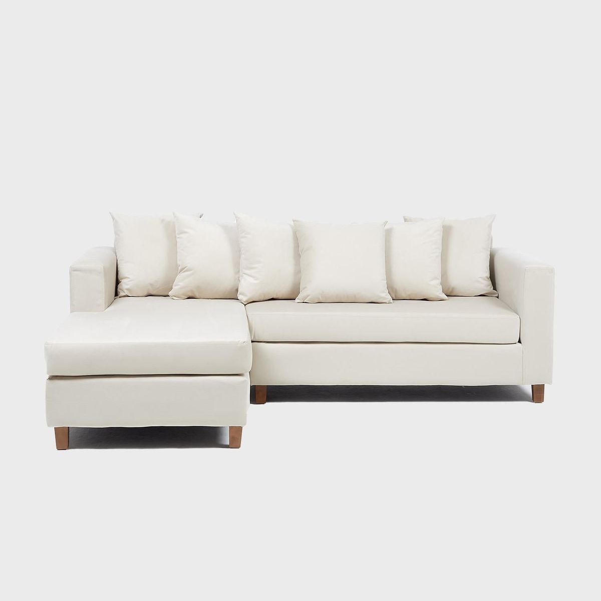 INTERMUEBLES - Sofá Seccional 4 cuerpos Malaga 171x87x245 cm Beige