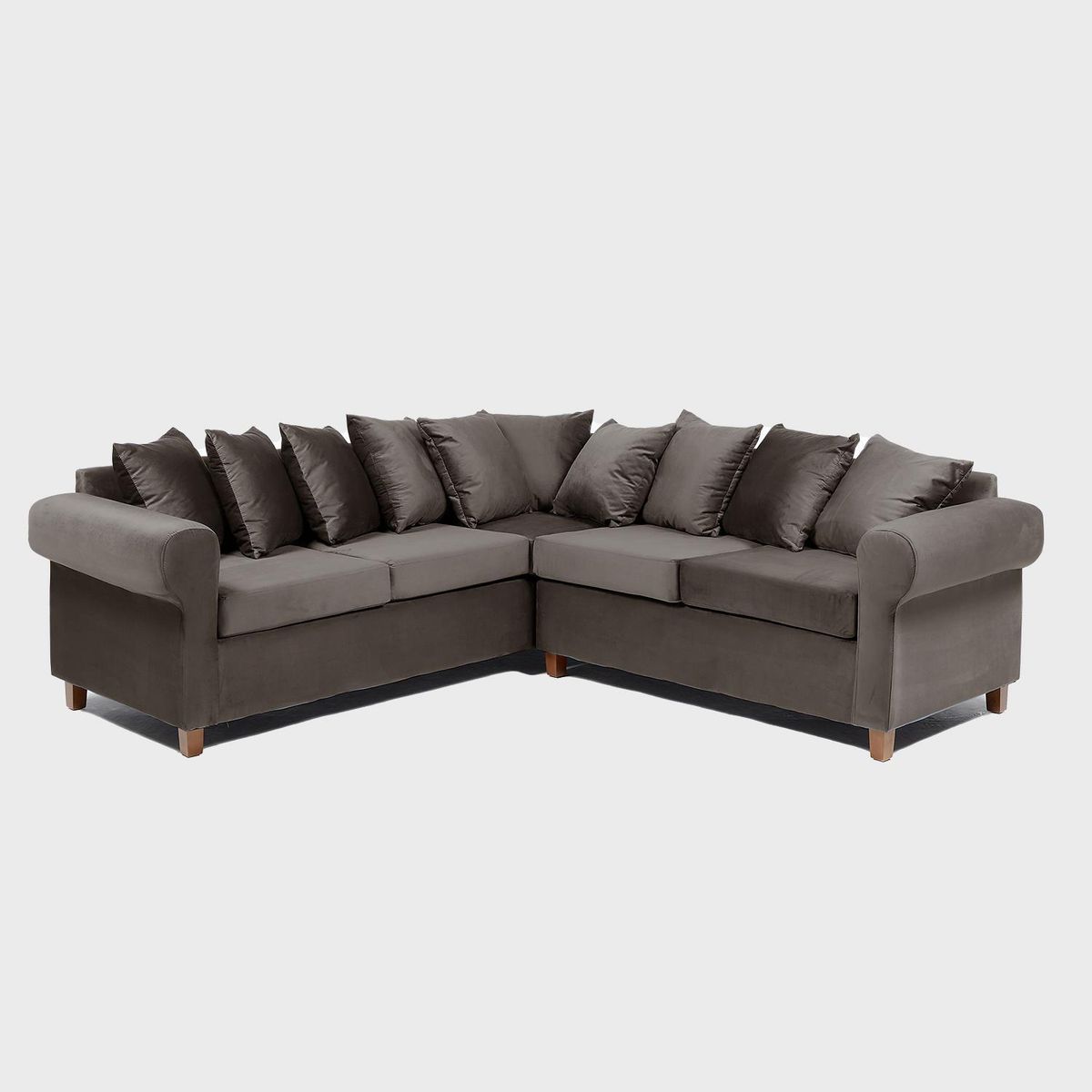 INTERMUEBLES - Sofá Seccional 5 cuerpos Asturias 248x93x244 cm Chocolate