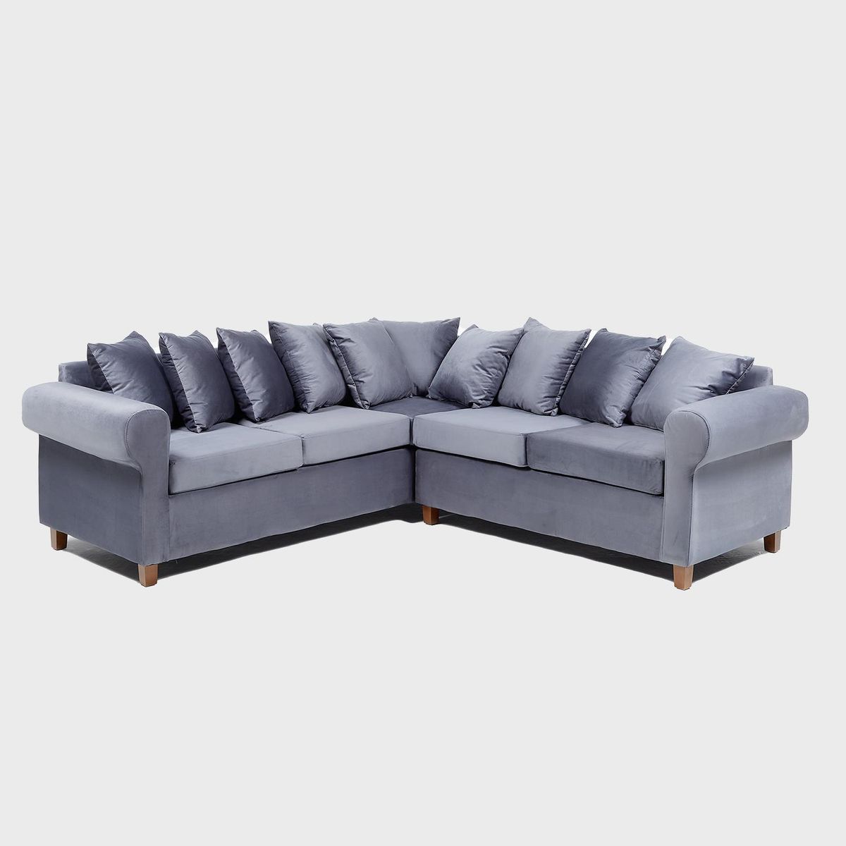 INTERMUEBLES - Sofá Seccional 5 cuerpos Asturias 248x93x244 cm Gris