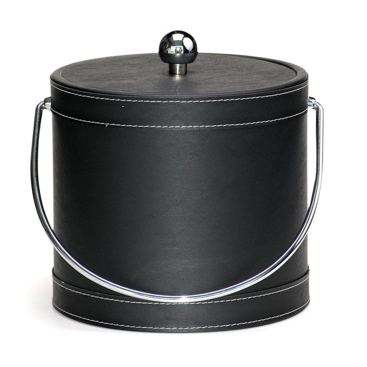 MR ICE BUCKET - Hielera 3L Cuero Negro Mr. Ice Bucket