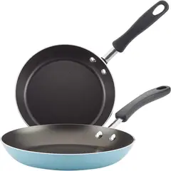 FARBERWARE - Set Sartenes de Aluminio 30 cm 1 l Celeste Aqua
