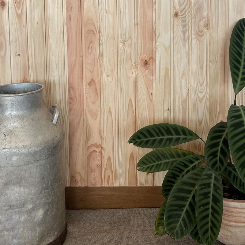  - Madera Revestimiento Oregon 6 Unidades Natural 1.5 1.9x120