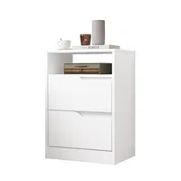 Velador 2 Cajón(es) Sole 45x65x36 cm Blanco