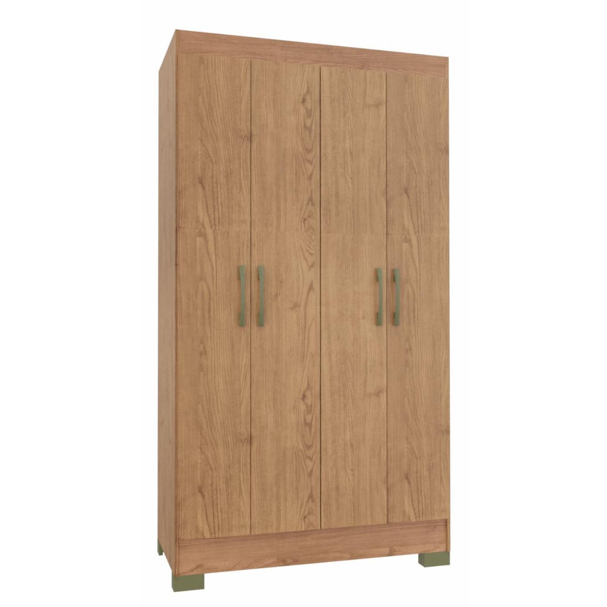 VEKKAHOME - Clóset Roma 4 Puerta(s) 1 Cajón(es) 4 Repisa(s) 99x182.5x47 cm Café